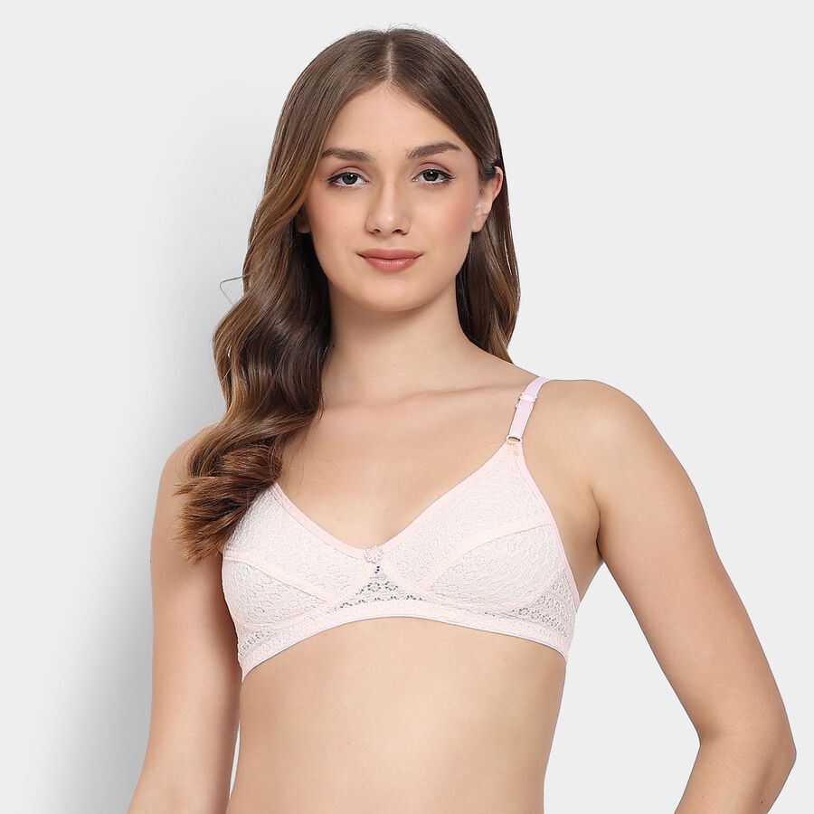 Ladies' Non-Padded Bra, हल्का गुलाबी, large image number null