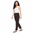 Women's Dark Grey Straight Fit Printed Pyjama, Dark Grey, small