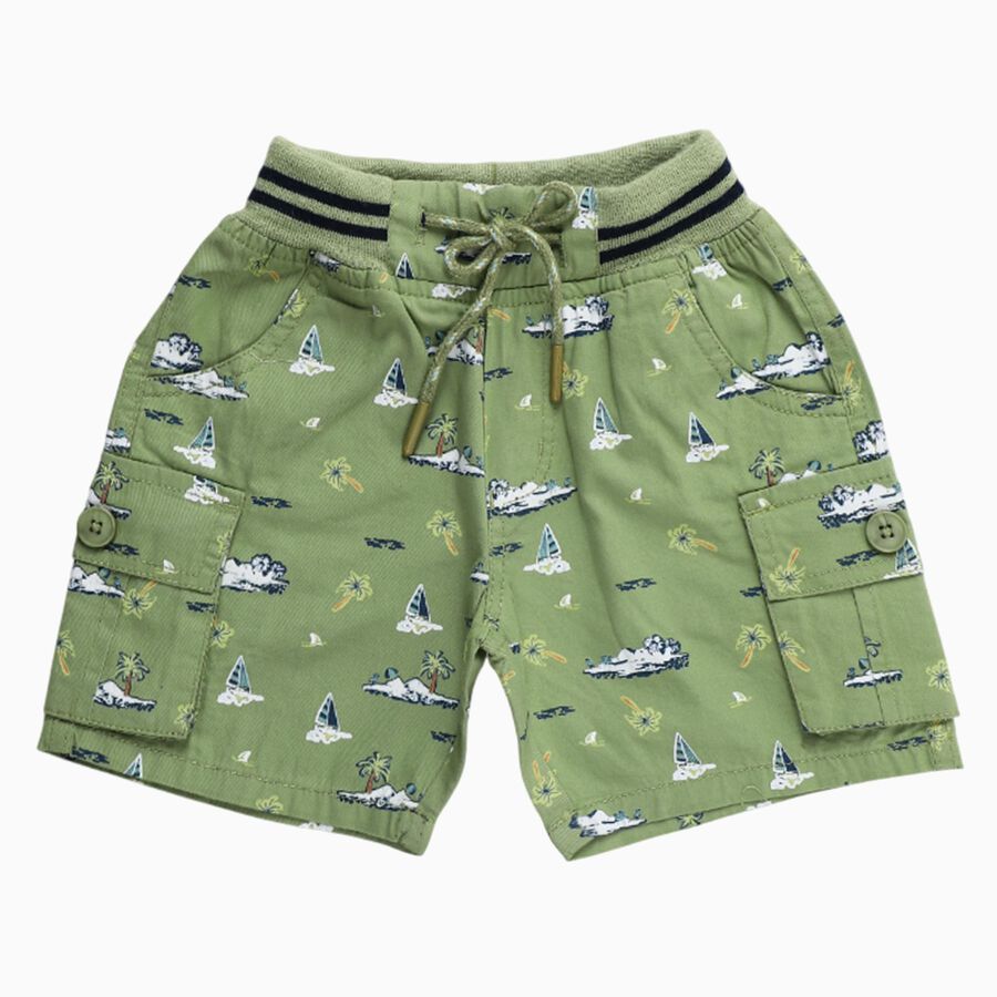 Boys' Bermuda, हल्का हरा, large