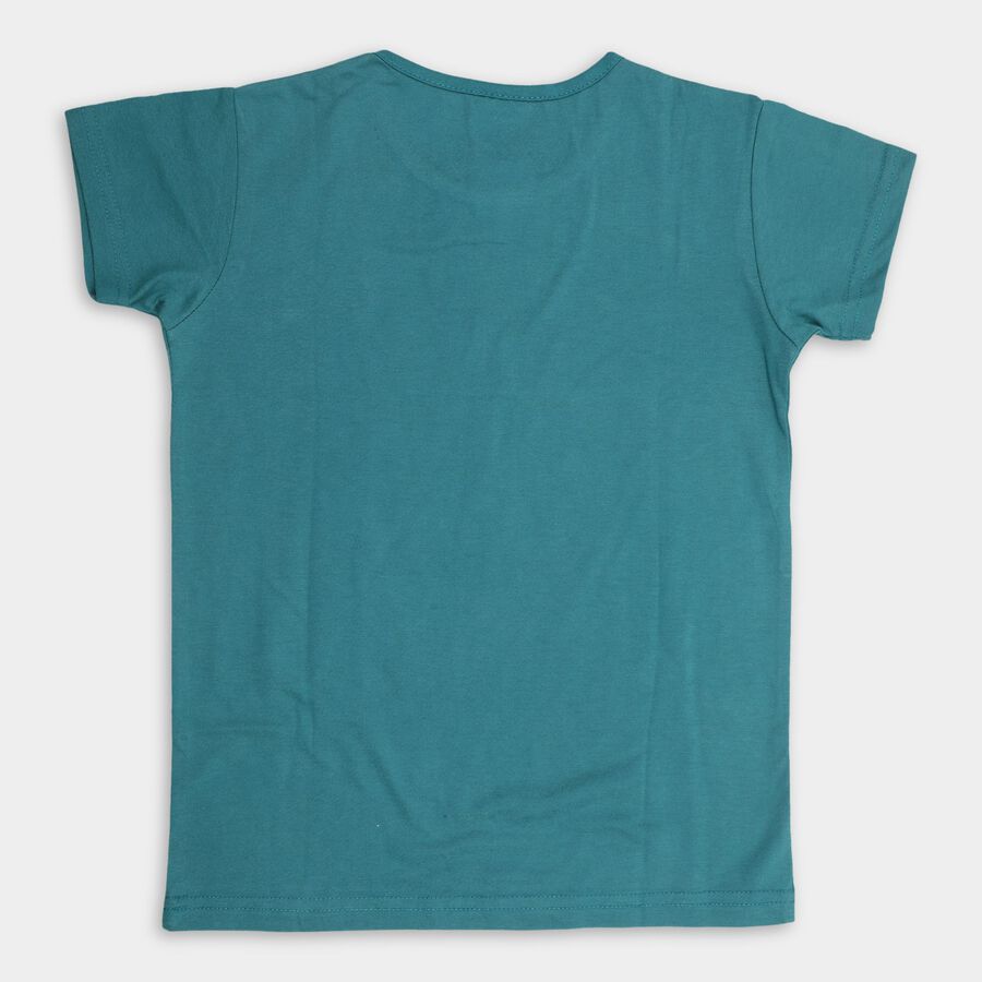 Girls' T-Shirt , गहरा हरा, large image number null