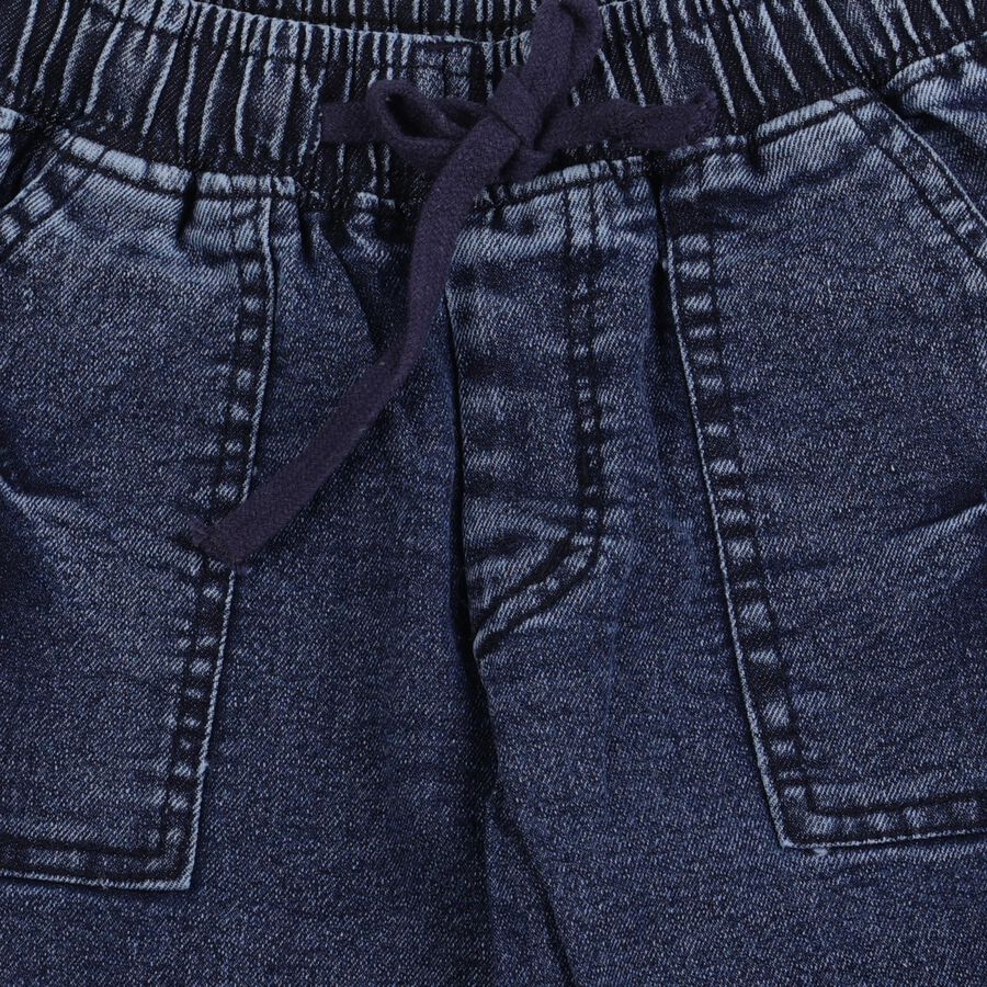 Boys Mid Blue Regular Fit Classic Jeans, Mid Blue, large