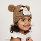 Girls Winter Cap, Brown, small image number null