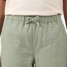 Girls Green Straight Fit Elastic Waist Pyjama, Light Green, small