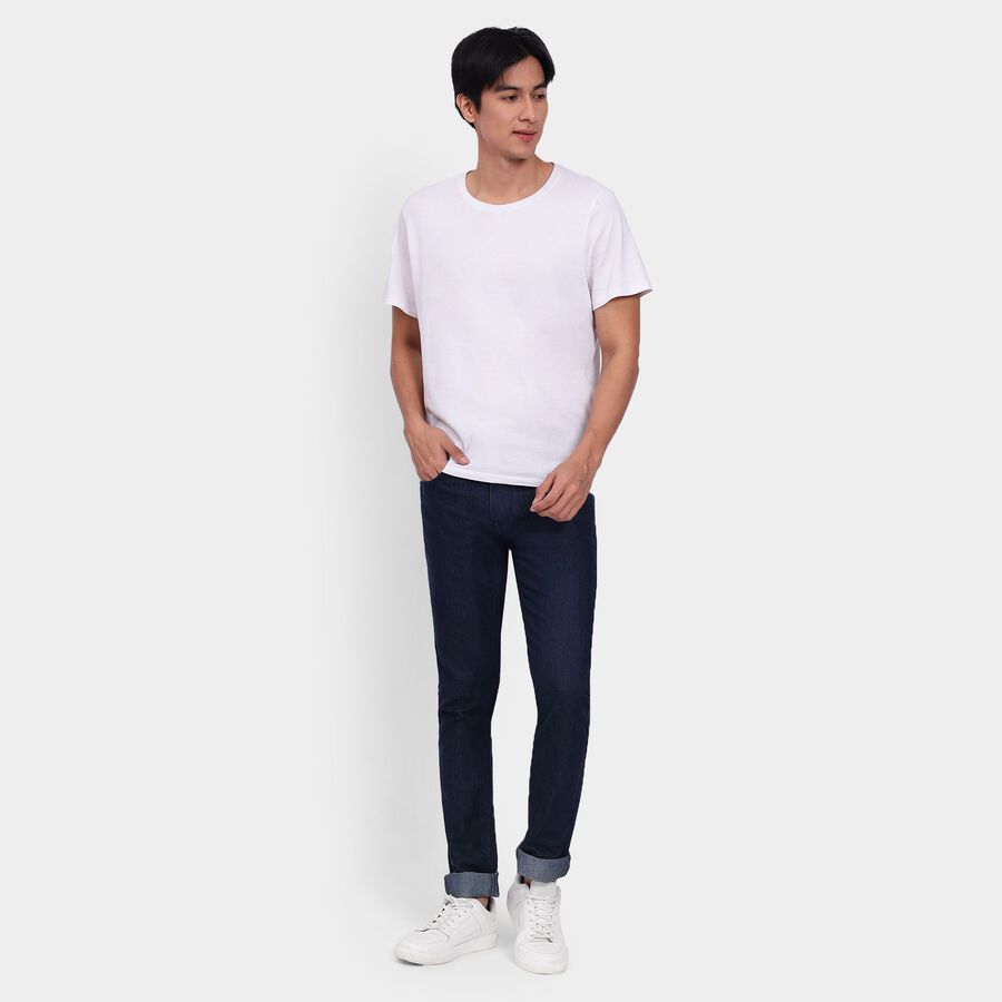 Men's Skinny Jeans, Dark Blue, large image number null
