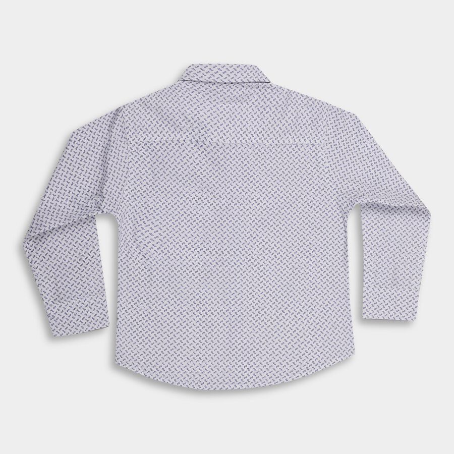 Boys' 100% Cotton Casual Shirt , White, large image number null