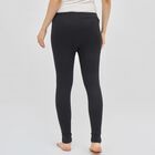 Women's Black Thermal Leggings, Black, small image number null