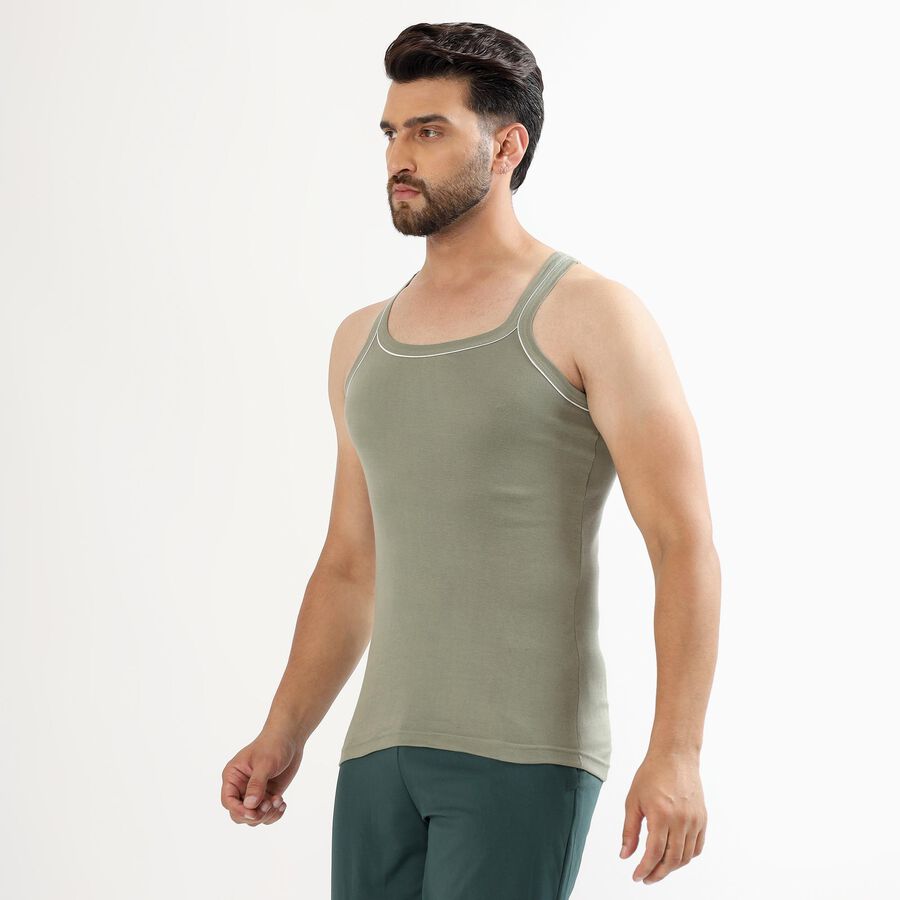 Open Side Racerback Men's Brink Men's Muted Sage Green Cotton Racerback Athleisure Gym T-Shirt ...
