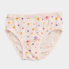 Girls Multicolour Regular Fit Printed and Solid Panties, Lilac, small