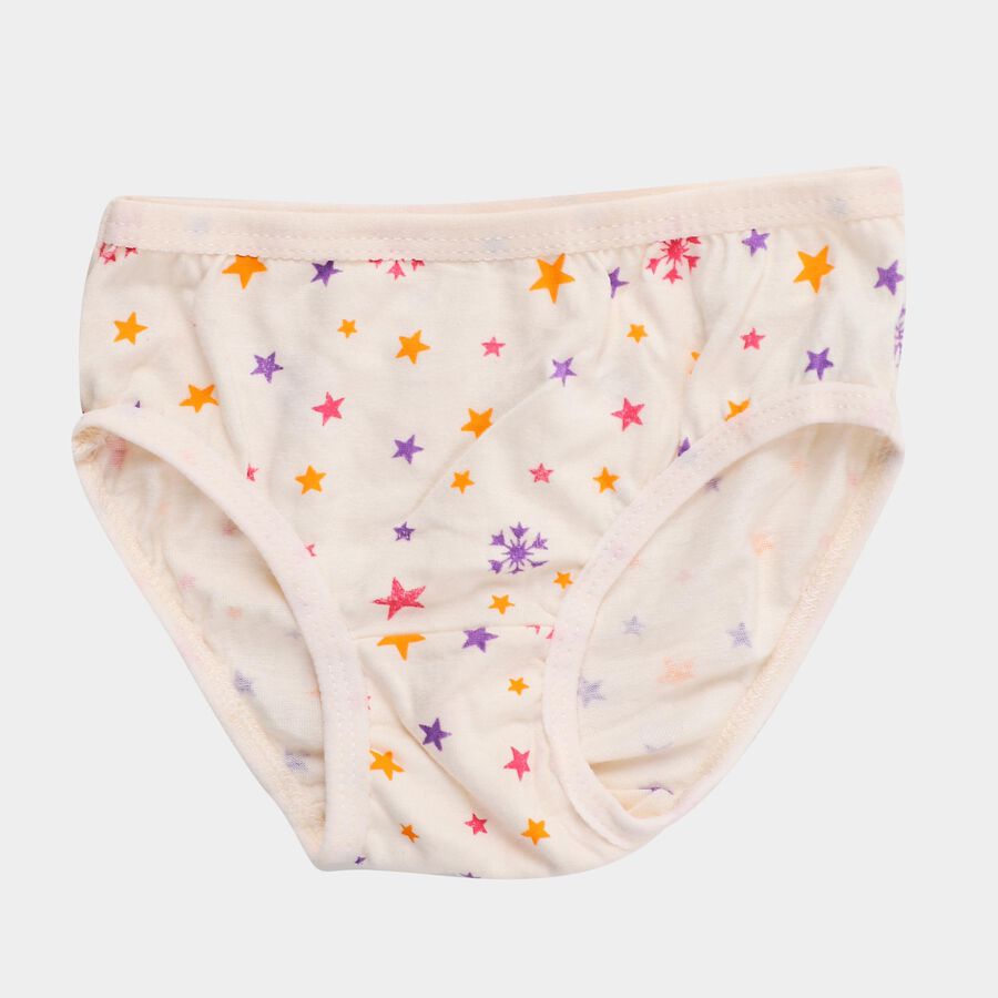 Girls Multicolour Regular Fit Printed and Solid Panties, Lilac, large