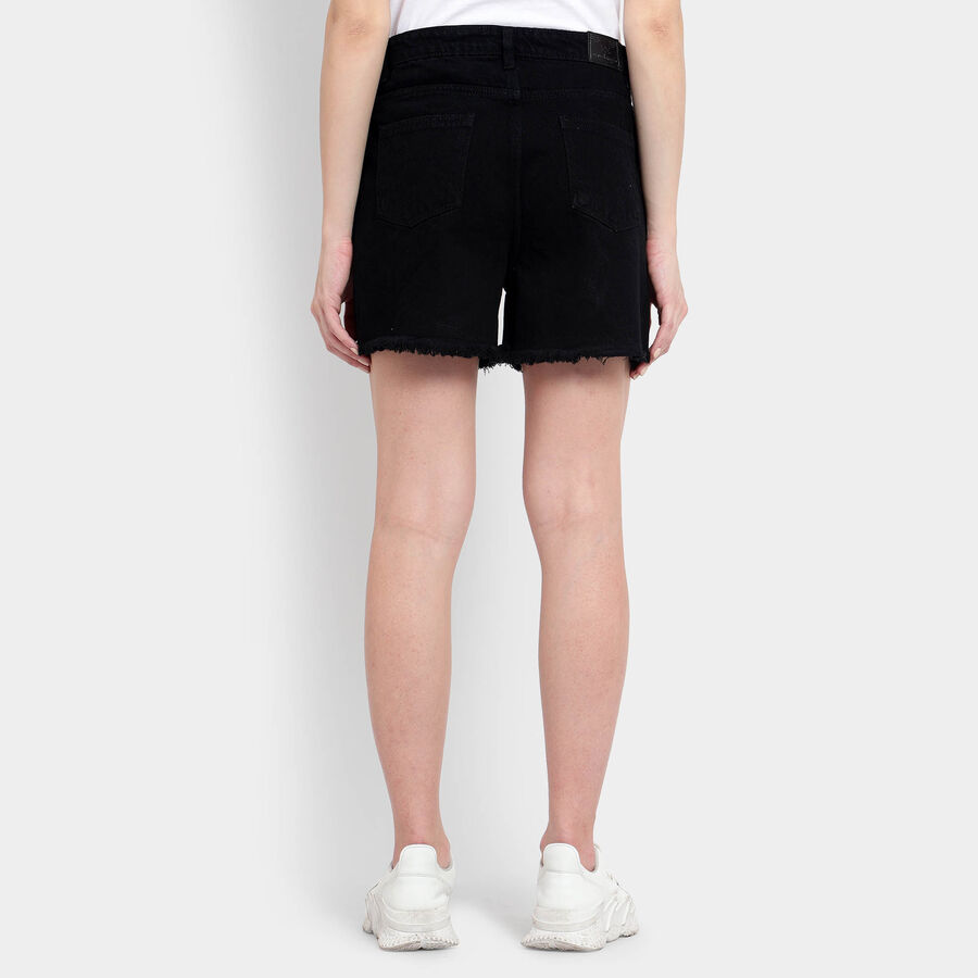 Cotton Shorts, Black, large image number null