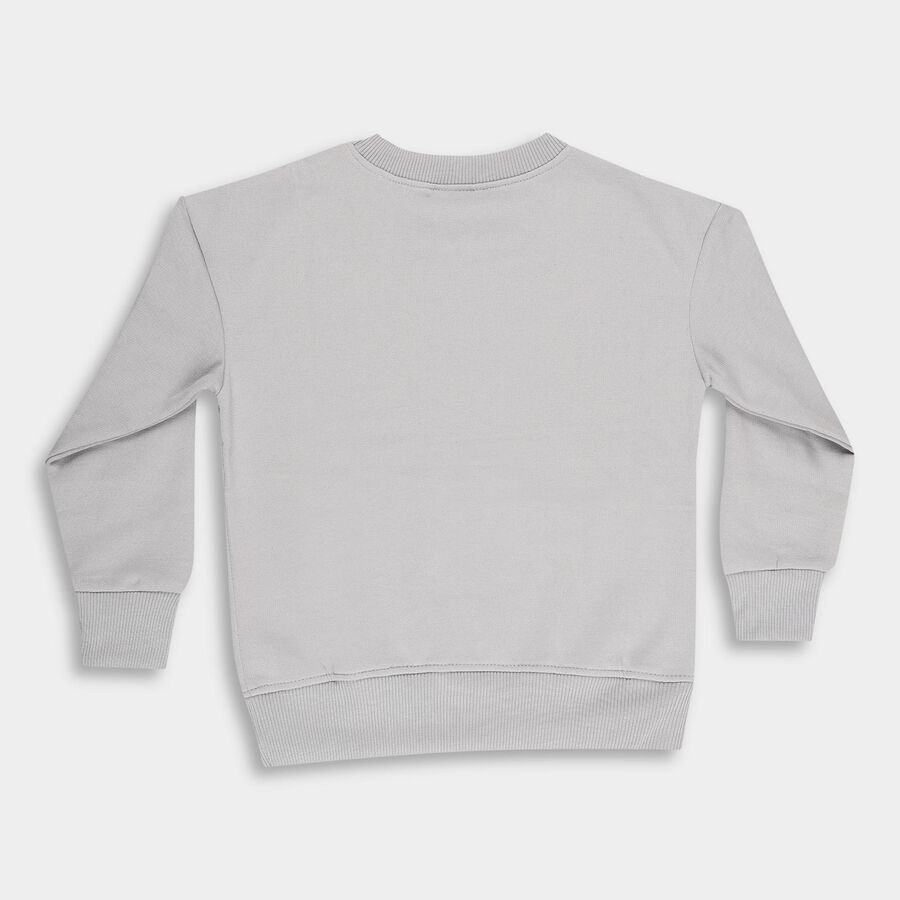 Boys' Sweatshirt, हल्का ग्रे, large image number null