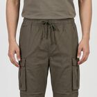 Men's Olive Green Slim Fit Casual Trousers, Olive, small