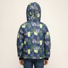 Boys Navy Hooded Casual Jacket, Light Blue, small image number null