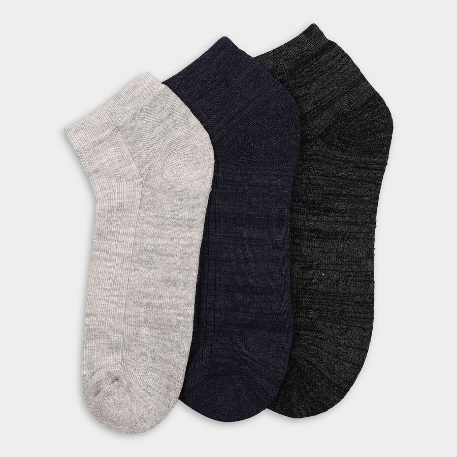 Men's Socks (Pack of 3), नेवी ब्लू, large
