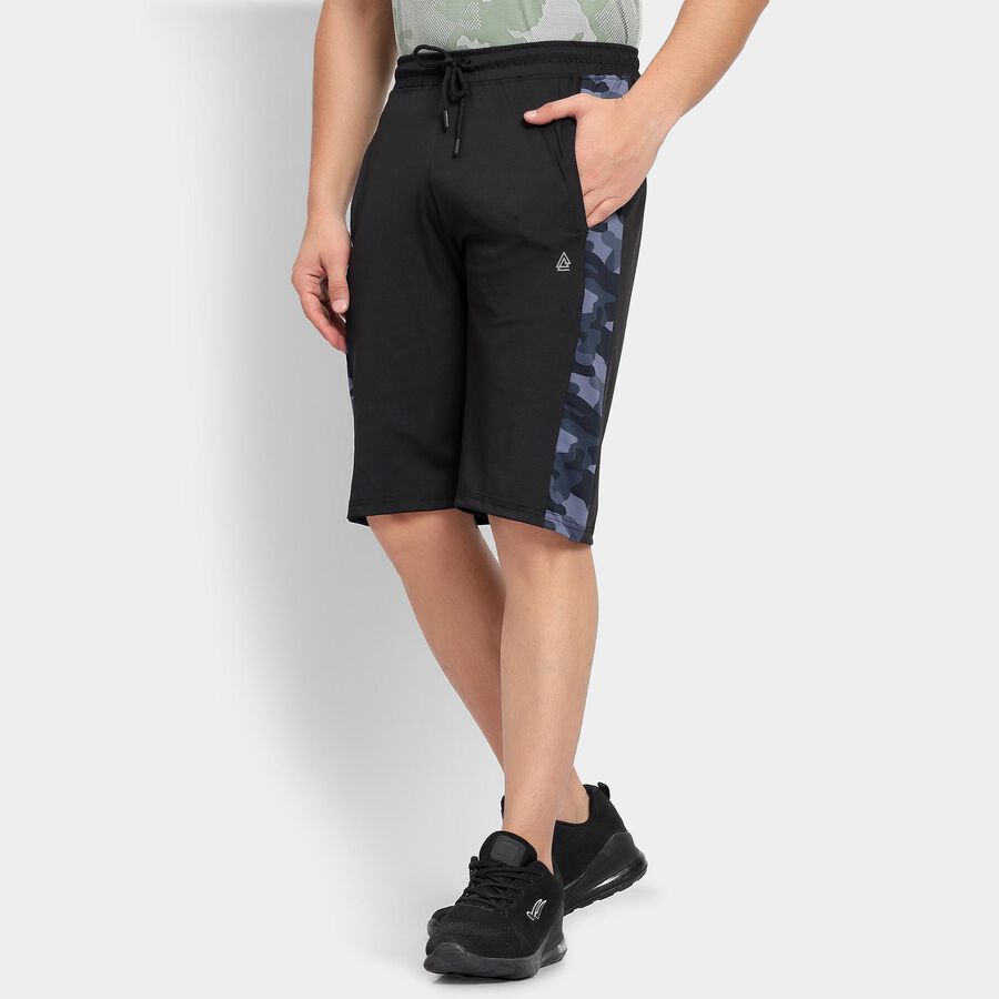 Men's Black Regular Fit Printed Jamaican, Black, large