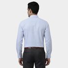 Men's Light Blue Cotton Full Sleeve Classic Collar Formal Shirt, Light Blue, small