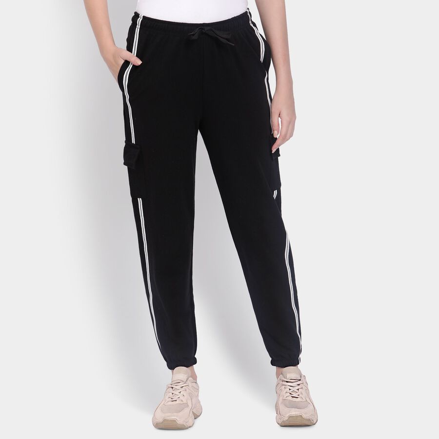 Ladies' Track Pants , काला, large image number null