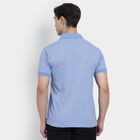 Men's Collared Half Sleeves T-Shirt , हल्का नीला, small image number null
