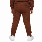 Boys' Rich Chocolate Brown Graphic Printed Pyjama, मरून, small image number null