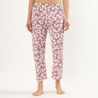 Women's Lilac Regular Fit Polka Dot Printed Pyjama, Lilac, small