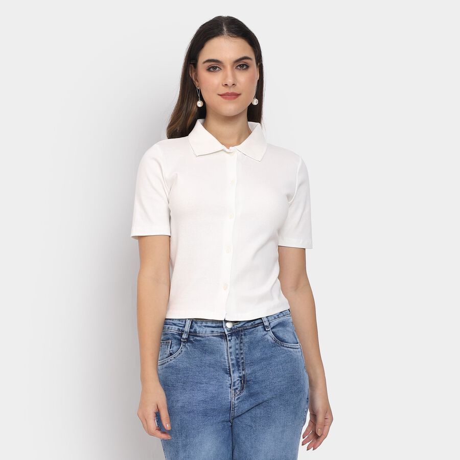 Ladies' Shirt , सफ़ेद, large image number null