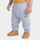 Infants' Light Blue Jogger Graphic Printed Cotton Pyjama, Light Blue, small