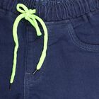 Boys' Deep Navy Regular Fit Elastic Waist Jeans, गहरा नीला, small image number null