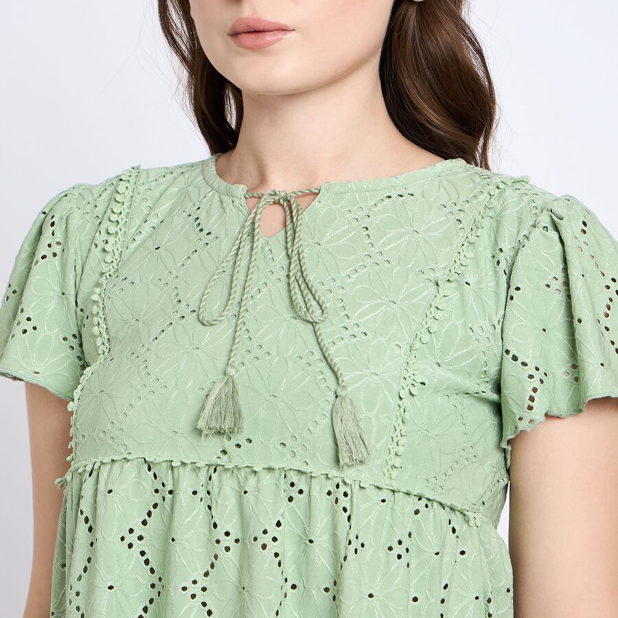 Ladies' Top, हल्का हरा, large image number null