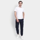 Men's Slim Fit Casual Trousers, नेवी ब्लू, small image number null