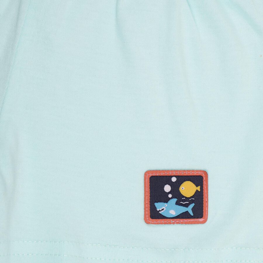 Infant Boys' 100% Cotton Baba Suit, एक्वा, large image number null