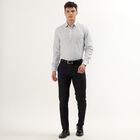 Men's Light Grey Slim Fit Formal Shirt, Light Grey, small image number null