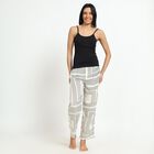 Ladies' Off-White Geometric Printed Full-Length Pyjama, ऑफ व्हाइट, small image number null