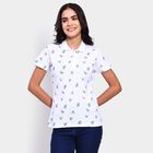 Ladies' 100% Cotton Polo T-Shirt , White, small image number null