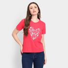 Ladies' Round Neck T-Shirt, Coral, small image number null