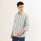 Men's Muted Sage Green Classic Casual Shirt, ओलिव, small