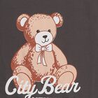 Girls Dark Charcoal Grey Crew Neck Casual Sweatshirt, चारकोल, small image number null