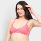 Ladies' 100% Cotton Bra , मूँगा (कोरल), small image number null