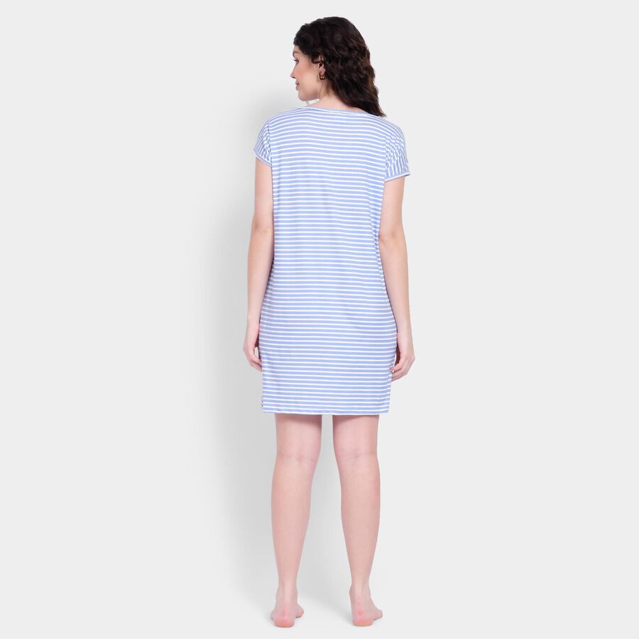 Ladies' Nighty , हल्का नीला, large image number null