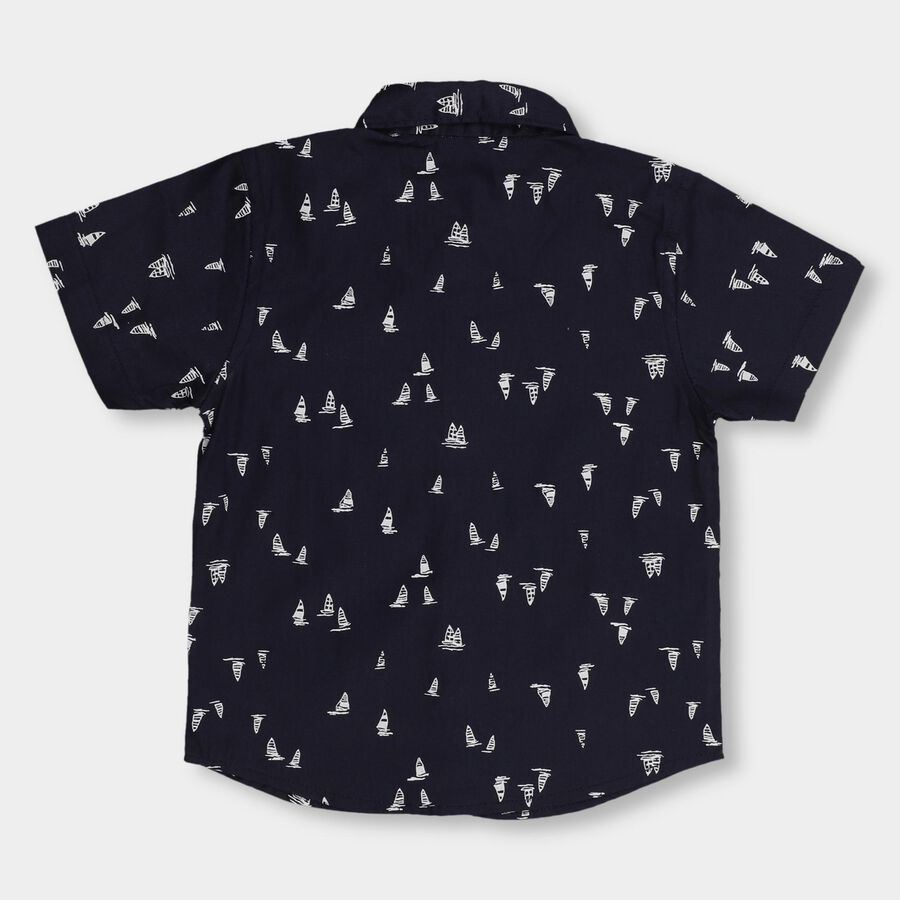 Infants' 100% Cotton Shirt , Navy Blue, large image number null