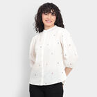 Cotton Shirt, ऑफ व्हाइट, small image number null