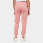 Girls' Pink Regular Fit Printed Pyjama, गुलाबी, small