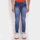 Overdyed 5 Pocket Slim Fit Jeans, Light Blue, small image number null