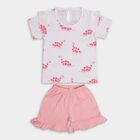 Infant Girls' 100% Cotton Short Set, Pink, small image number null