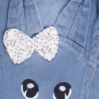 Girls' Light Blue Regular Fit Embellished Jeans, Light Blue, small image number null