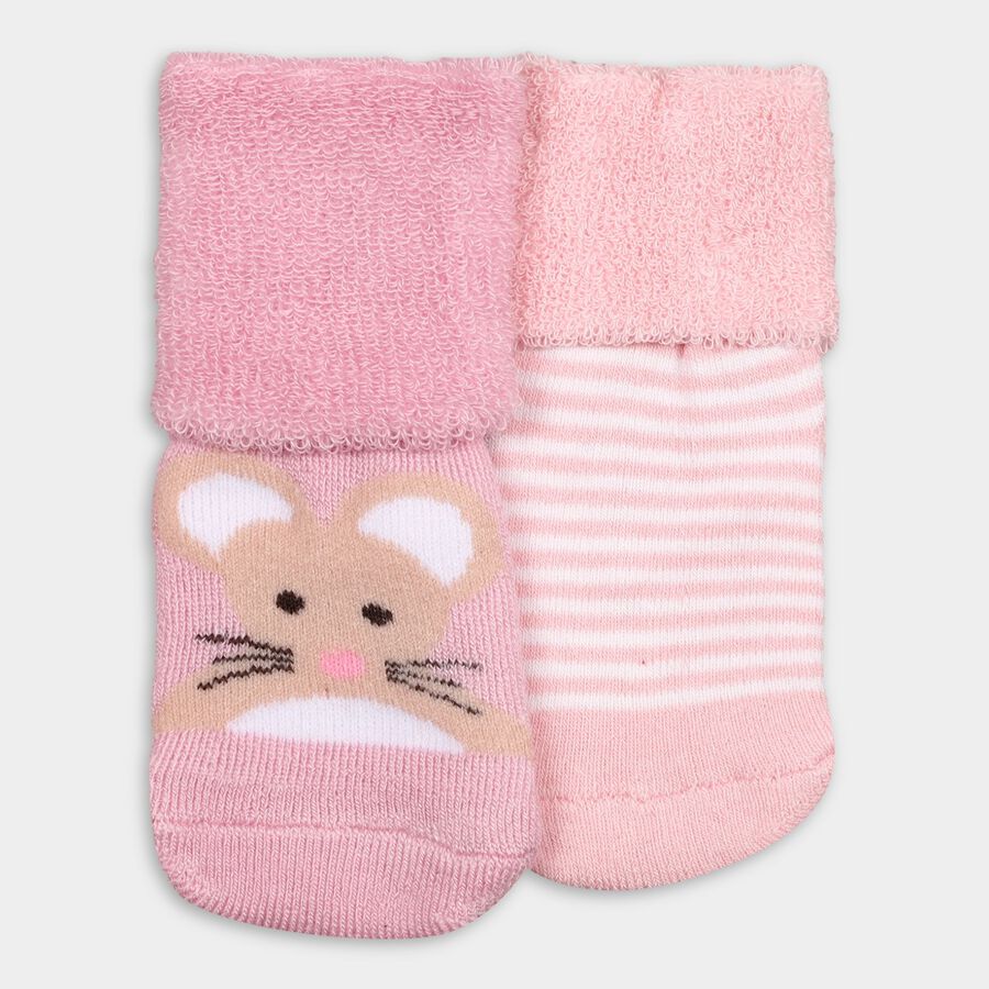 Infants' Socks (Pack of 2), Light Pink, large image number null