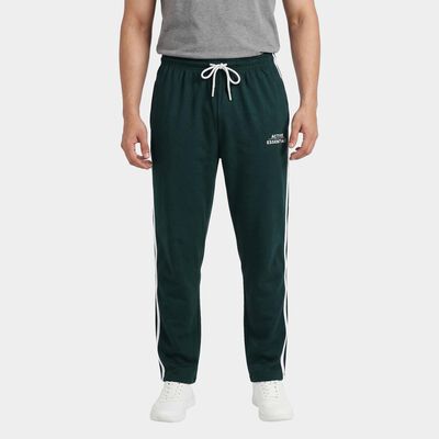 Men's Dark Green Slim Fit Jogger Track Pants
