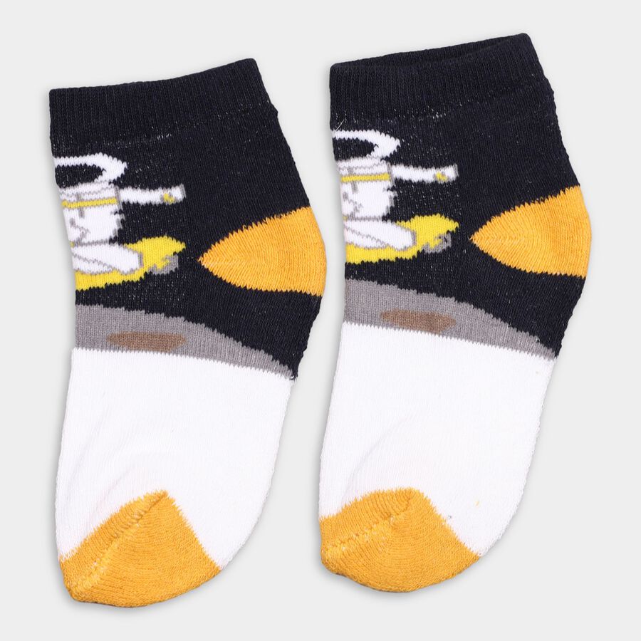 Boys' Socks (Pack of 2), White, large