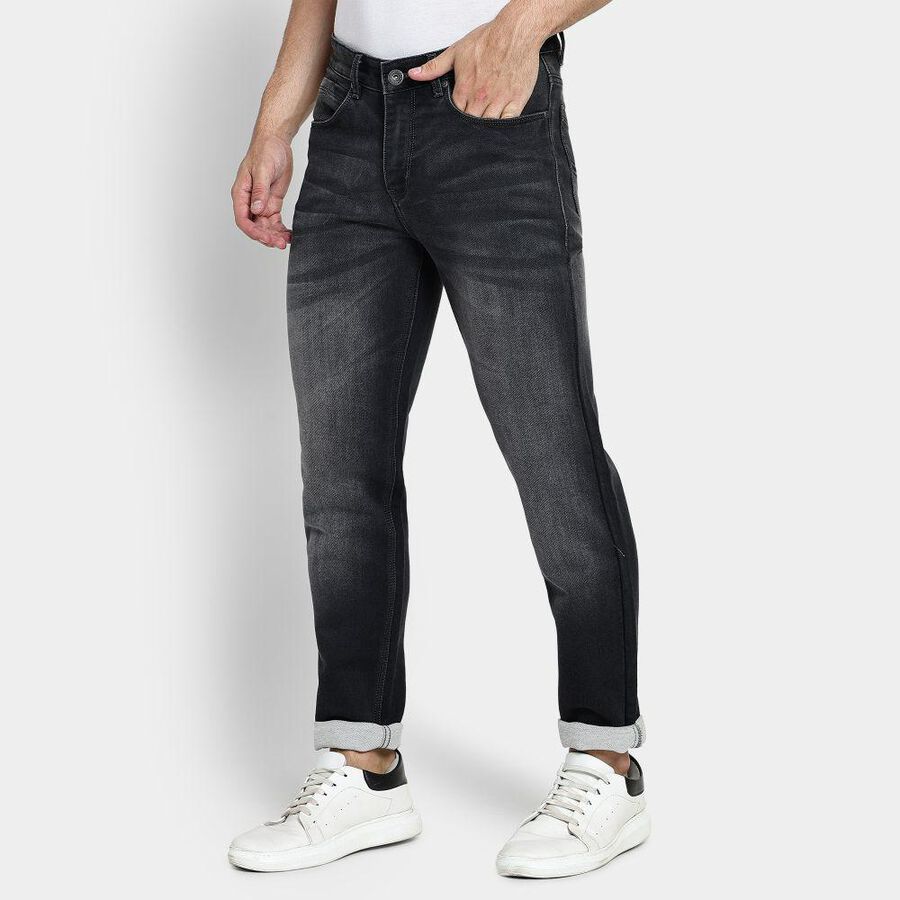 Men's Slim Fit Jeans , Light Grey, large image number null