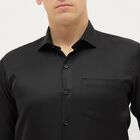Men's Formal Shirt, काला, small image number null