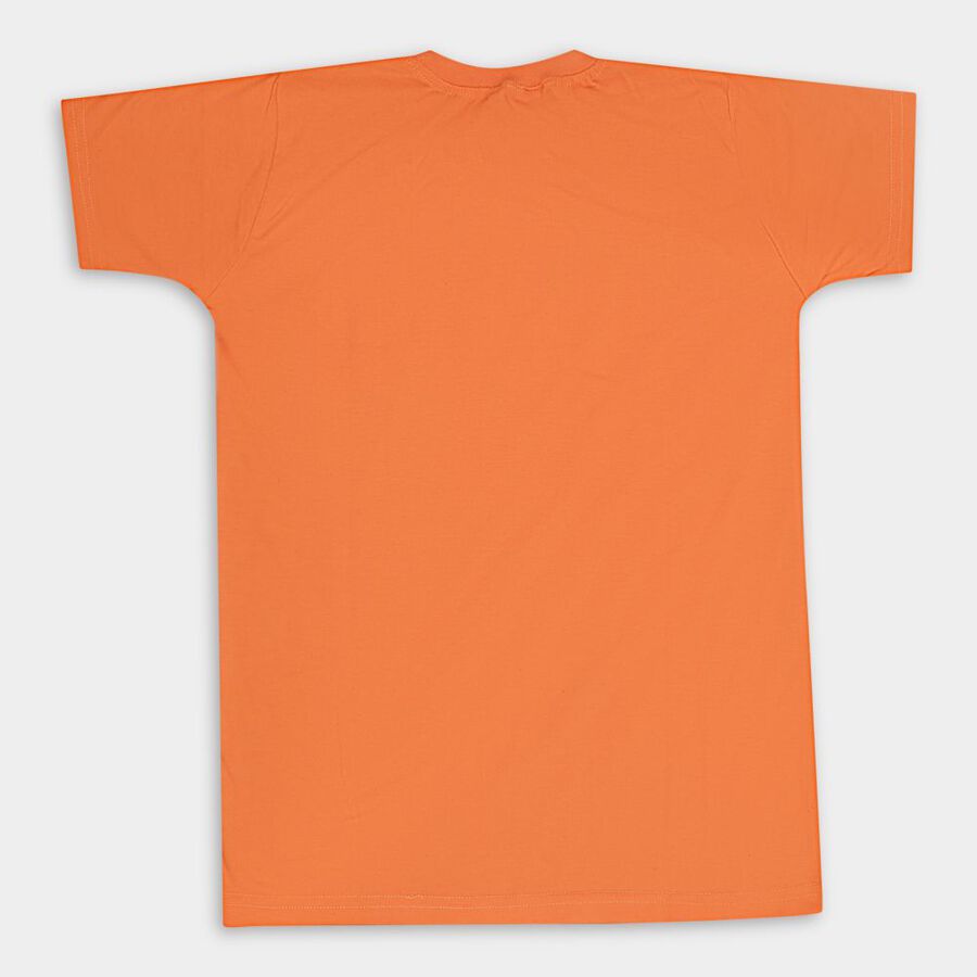 Boys' Half Sleeves T-Shirt, Orange, large image number null